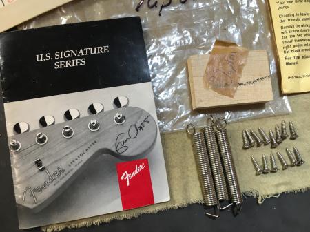 1999 Fender Eric Clapton Strat Owners Manual & More RARE PARTS!