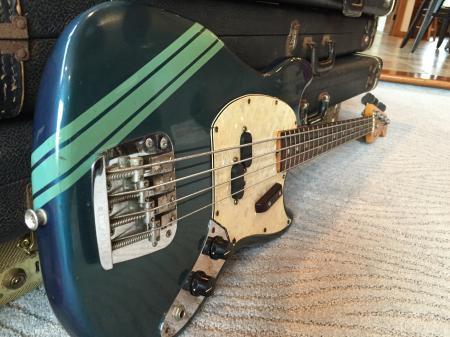 1973 ORIG Fender Blue Competition Blue Mustang Bass 