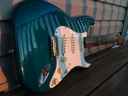 1984 62 RI Fullerton Rare Color USA Fender Strat Lake Placid Blue
