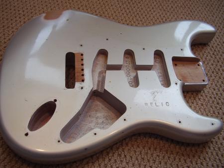 1960 Inca Silver Super Relic Custom Shop Fender Strat Body