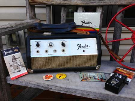 1965 Orig Fender Echo Reverb Oil Can Adineko Tel Ray Electronics LA CA Made