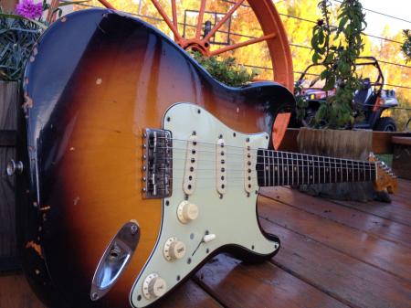 1959 Orig 7-1/4 lb 2 Tone KILLER Slaboard Fender Stratocaster