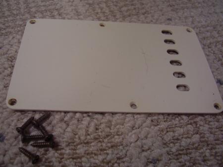 1963 SUPER RELIC BACK TREM COVER AND SCREWS