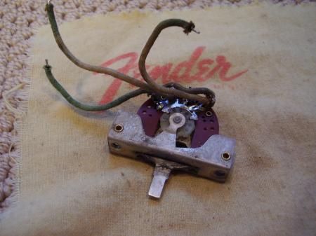 1959 ORIG CLOTH WIRE ON 5 CRL WAY 1975 SWITCH