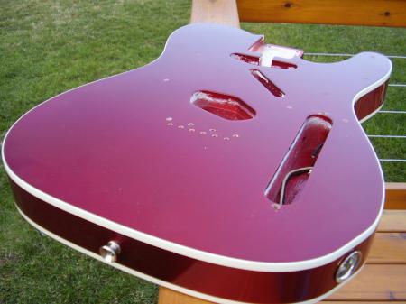 1960 Fender Custom Tele Candy Apple Red Bound Body