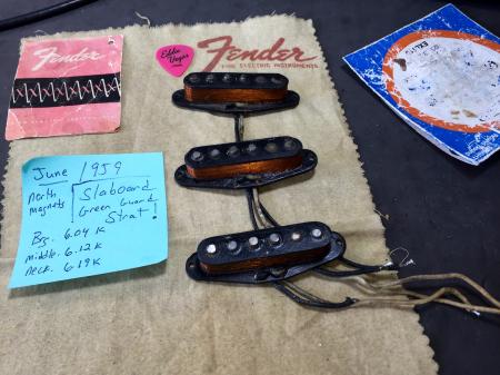 1959 Orig Fender Strat Pickups All Over 6K