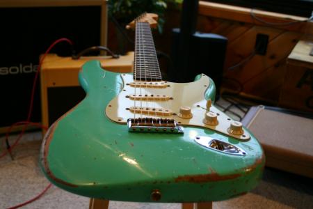 1960 Surf GREEN Fender Stratocaster KILLER Super Relic 7lb 7oz