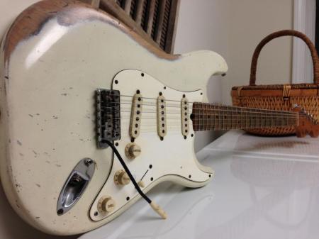 1968 ORIG White FENDER MAPLE CAP STRATOCASTER Well Played