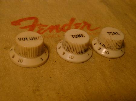1962 VOL AND TONE KNOBS FENDER STRAT