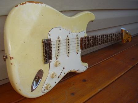 1968 Orig Olympic White Finish Fender Strat