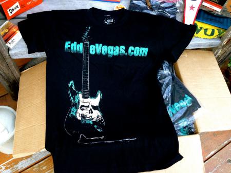 Mens 2XL Eddie Vegas Guitar Shop Tee Shirt