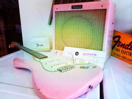 1959 NAMM Shell Pink Limited Edition Fender Strat & Amp Custom Shop Relic