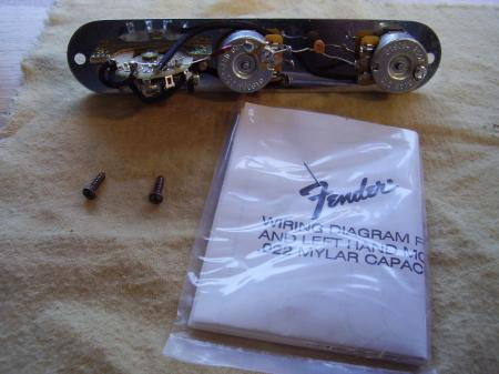 1959 ESQUIRE RELIC LIMITED EDITION USA CUSTOM SHOP FENDER POTS/3-WAY ASSEMBLY