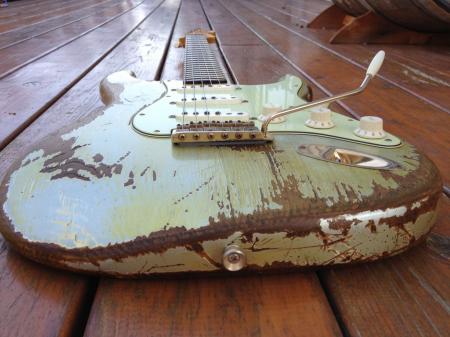 1962 Eddie Vegas Inca Silver I put John Cruz Neck on Vegas Fender 2012 Strat Relic Exclusive