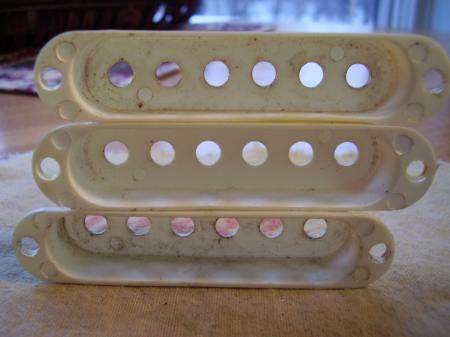 1959 PATINA ORIG FENDER STRATOCASTER PICKUP COVERS