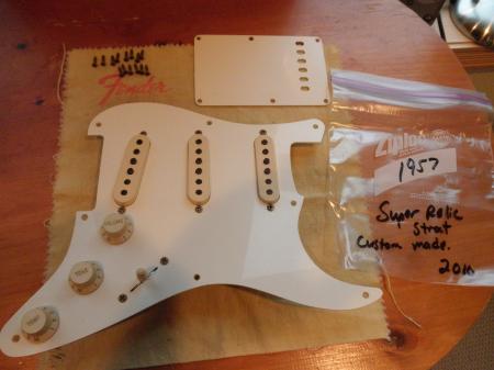 1957 SUPER HEAVY RELIC COMPLETE FENDER STRAT PICKUP ASSEMBLY