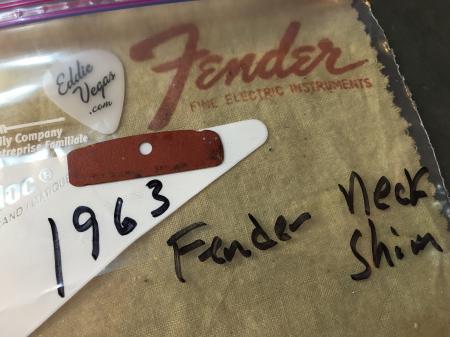 1963 Orig Neck Shim Fender Stratocaster Pre CBS