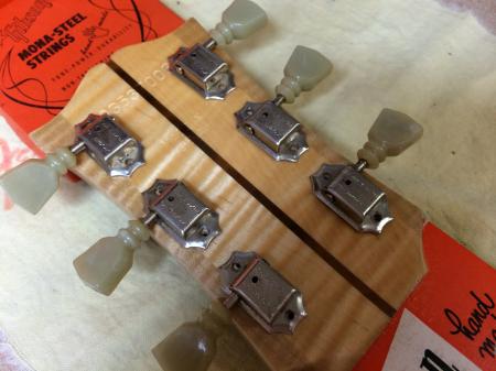 1969 Orig Gibson Double Line Kluson 3x3 Tuners