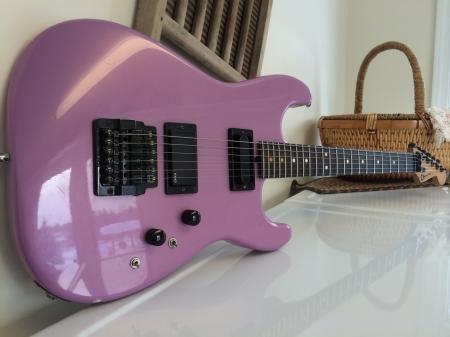 1982 Charvel Lavender Played On A MTV Sa Fire Video