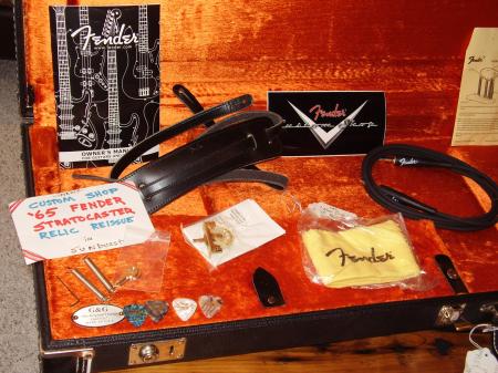 1965 RELIC CUSTOM SHOP CASE AND GOODIES