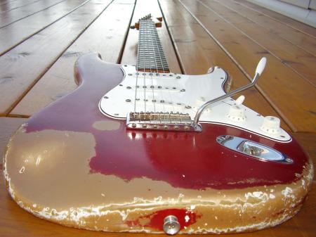 1965 Orig Finish Candy Apple Red Fender Stratocaster. Pro Owned.