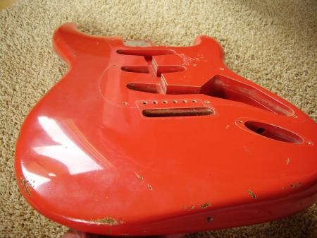 1956 Fesita Red 3lb 11oz Fender custom Shop Super Relic Body