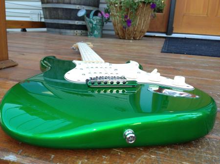 2012 Fender Strat Pro Candy Green Nitro Finish ONLY HERE