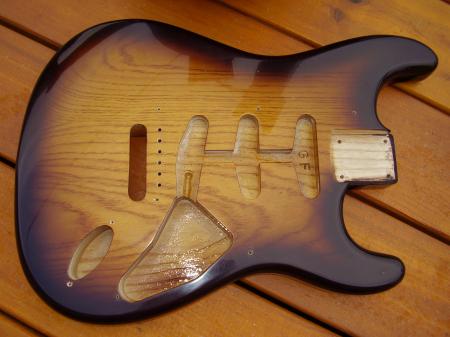 1954 1 Piece Ash Master Built Fender Strat Body