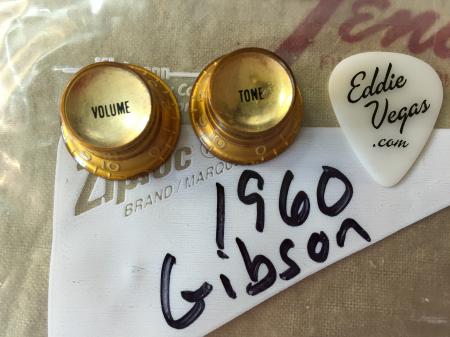 1960 Original Gibson Melody Maker Vol & Tone Gold Knobs