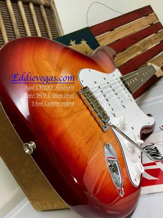 1960 NOS 2011 Fender Strat Custom Color AGED CHERRY SUNBURST