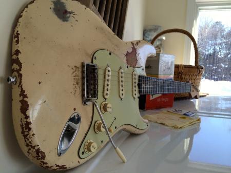 1961 Orig Fender Strat Olympic White Came From Berlin Germany 