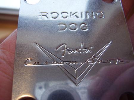 Limited Edition USA Fender Custom Shop Strat Neck Plate & COA