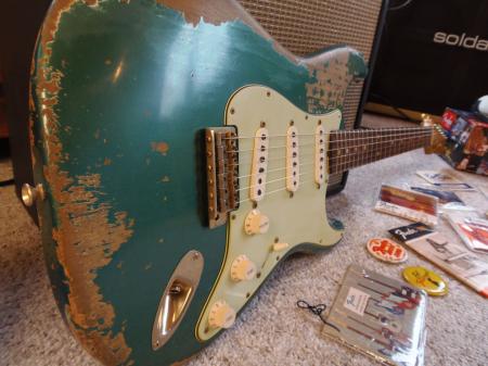 1962 Eddie Vegas Sherwood Green Metallic Vegas Fender 2012 Strat Relic Exclusive