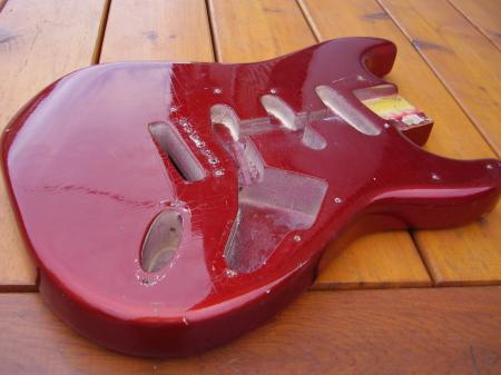1964 ORIG Candy Apple Red Fender Strat Body
