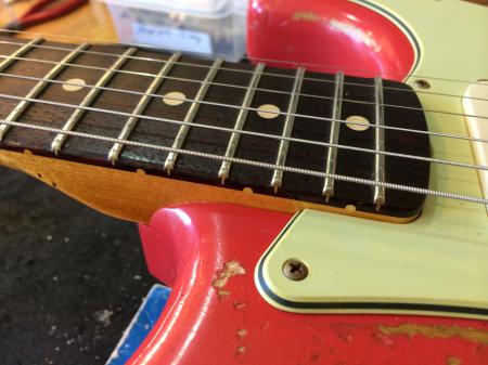 1960 Fender 2012 Custom Shop Heavy Relic Strat Faded Fiesta Red