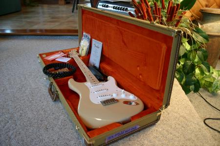 1956 Fender Strat 9.5 Neck Radius 6105 Frets NOS Desert Sand Custom Shop 2011