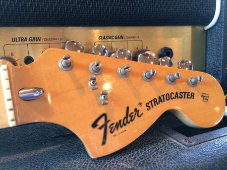 1973 ORIG FENDER  MAPLE STRAT NECK WITH TUNERS VERY CLEAN