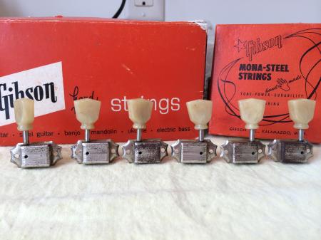 1954 ORIG Gibson Les Paul Standard Goldtop Kluson Tuners No Line Single Ring