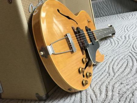 1959 Gibson ES 225 Blond UNDER THE BED SHAPE 9.5
